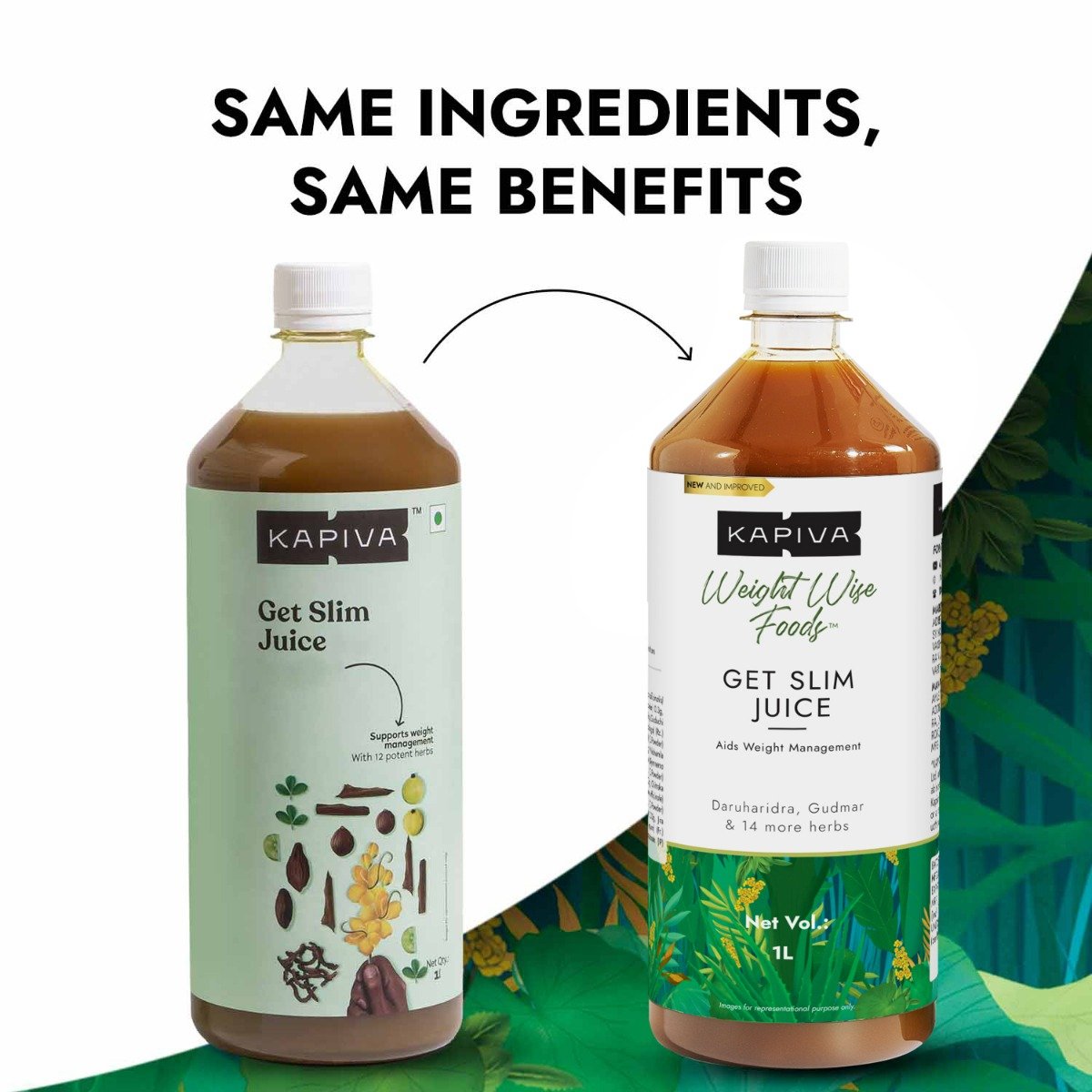 Kapiva Get Slim Juice, 1 Litre, Pack of 1 Kapiva Get Slim Juice, 1 Litre, Pack of 1