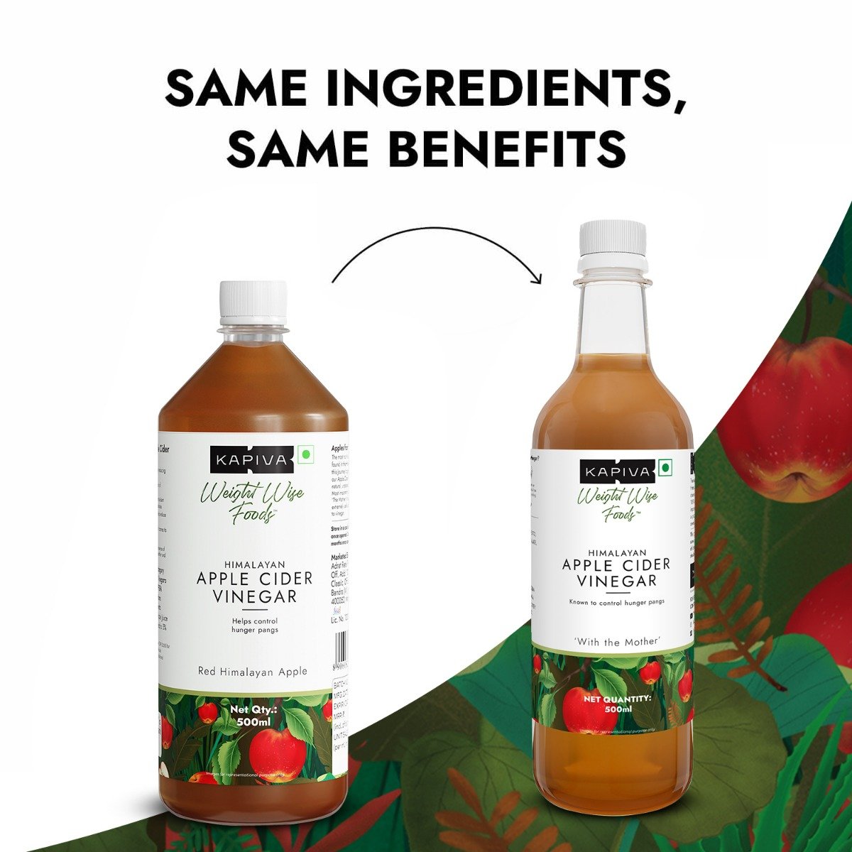 Kapiva Himalayan Apple Cider Vinegar, 500 ml, Pack of 1 Kapiva Himalayan Apple Cider Vinegar, 500 ml, Pack of 1