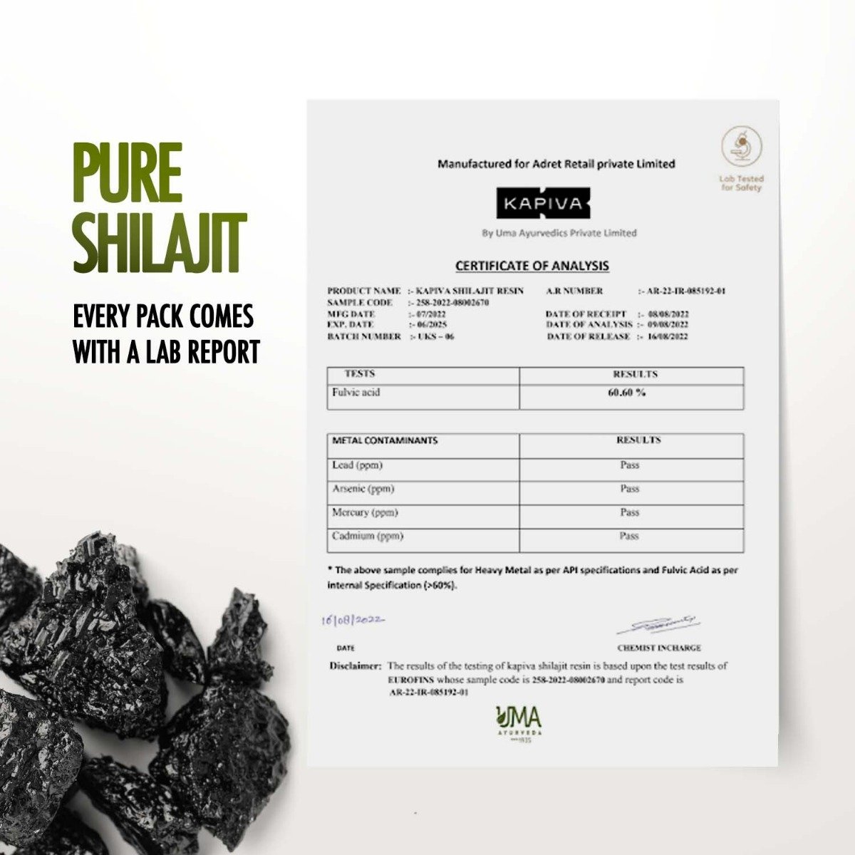 Kapiva Himalayan Shilajit, 20 gm, Pack of 1 Kapiva Himalayan Shilajit, 20 gm, Pack of 1