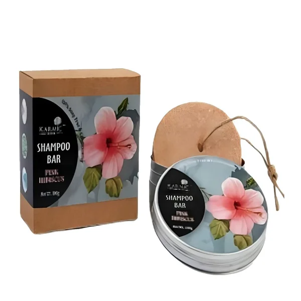 Karmic Natural Pink Hibiscus Shampoo Bar, 100 gm
