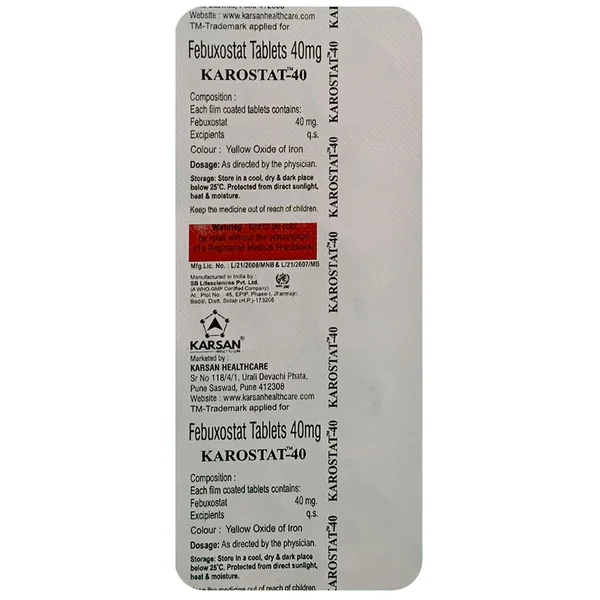 Karostat-40 Tablet 10's
