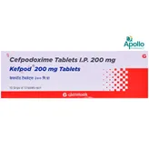 Kefpod 200 Tablet 10's, Pack of 10 TABLETS