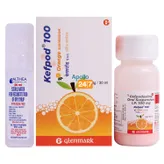 Kefpod 100 mg Orange Flavour Suspension 30 ml, Pack of 1 Suspension