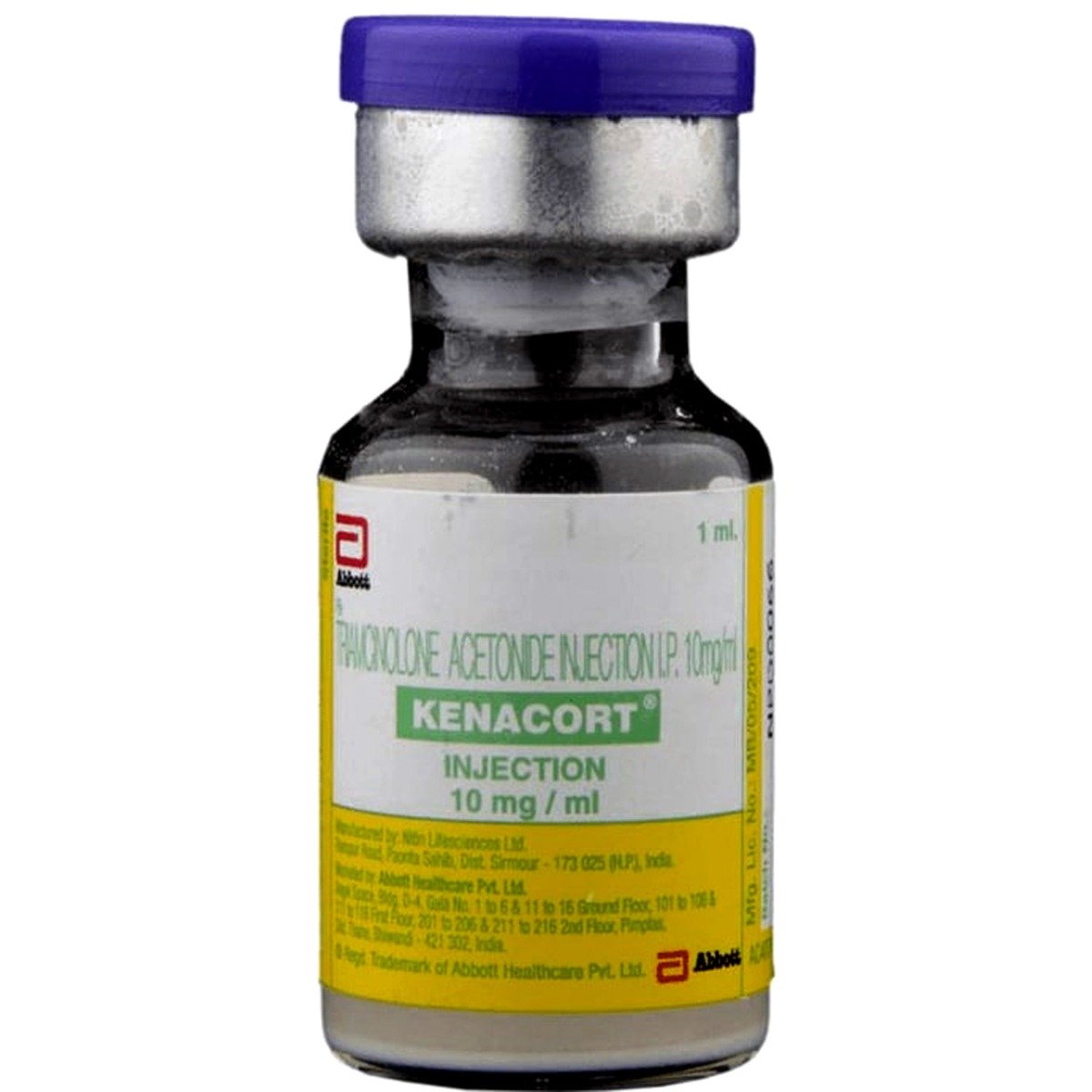 Kenacort 10 mg Injection 1 ml, Pack of 1 INJECTION Kenacort 10 mg Injection 1 ml, Pack of 1 INJECTION