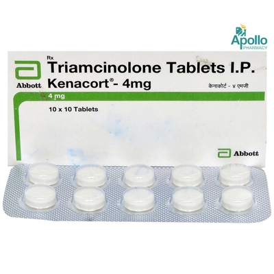 Kenacort-4 mg Tablet 10's, Pack of 10 TABLETS