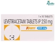 Keppra 250 mg Tablet 10's