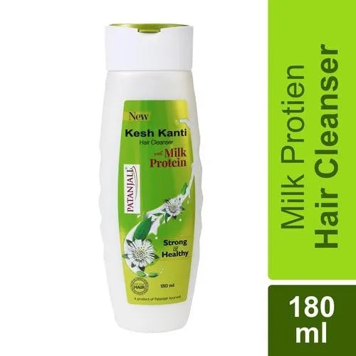 Patanjali Kesh Kanti Milk Protein Hair Cleanser Shampoo, 180 ml, Pack of 1 Patanjali Kesh Kanti Milk Protein Hair Cleanser Shampoo, 180 ml, Pack of 1