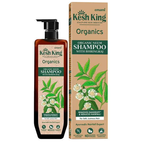 Kesh King Organic Neem Shampoo with Bhringraj, 300 ml