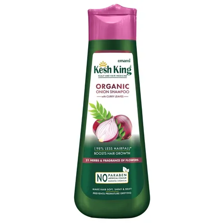 Kesh King Organic Onion Shampoo with Curry Leaves, 300 ml