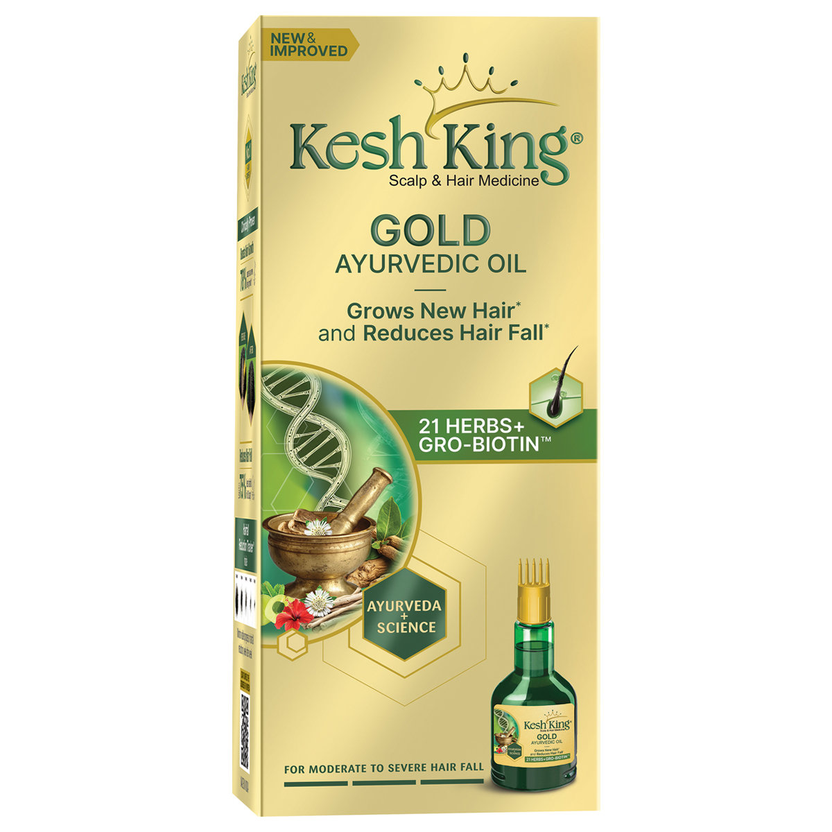 Kesh King Gold Ayurvedic Hair Oil, 200 ml, Pack of 1 Kesh King Gold Ayurvedic Hair Oil, 200 ml, Pack of 1