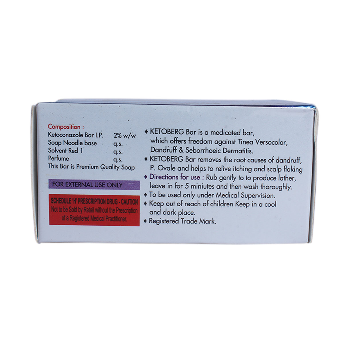Ketoberg Soap 125gm, Pack of 1 Soap Ketoberg Soap 125gm, Pack of 1 Soap