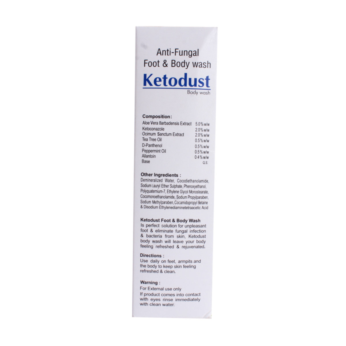 Ketodust Foot & Body Wash 100 ml, Pack of 1 Body Wash Ketodust Foot & Body Wash 100 ml, Pack of 1 Body Wash