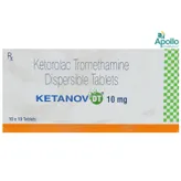 Ketanov DT 10 Tablet 10's, Pack of 10 TABLETS