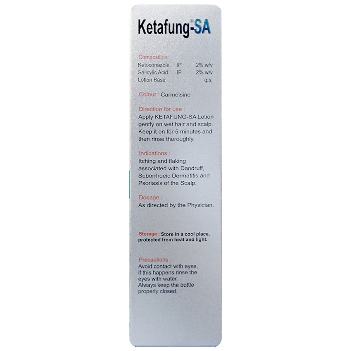 Ketafung-SA Medicated Shampoo 100 ml, Pack of 1 Ketafung-SA Medicated Shampoo 100 ml, Pack of 1