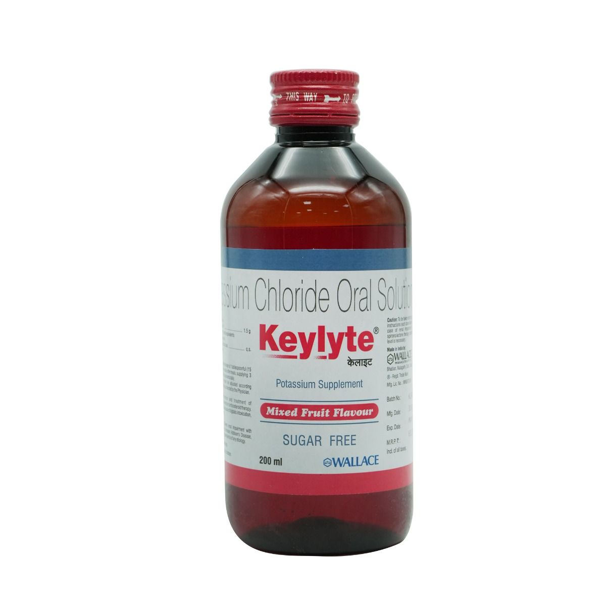 Buy Keylyte Sugar Free Mixed Fruit Oral Solution 200 ml Online