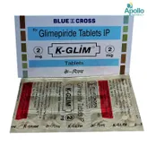 K-Glim 2 mg Tablet 10's, Pack of 10 TABLETS
