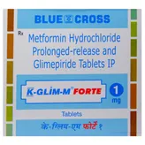 K-Glim-M Forte 1 mg Tablet 10's, Pack of 10 TabletS
