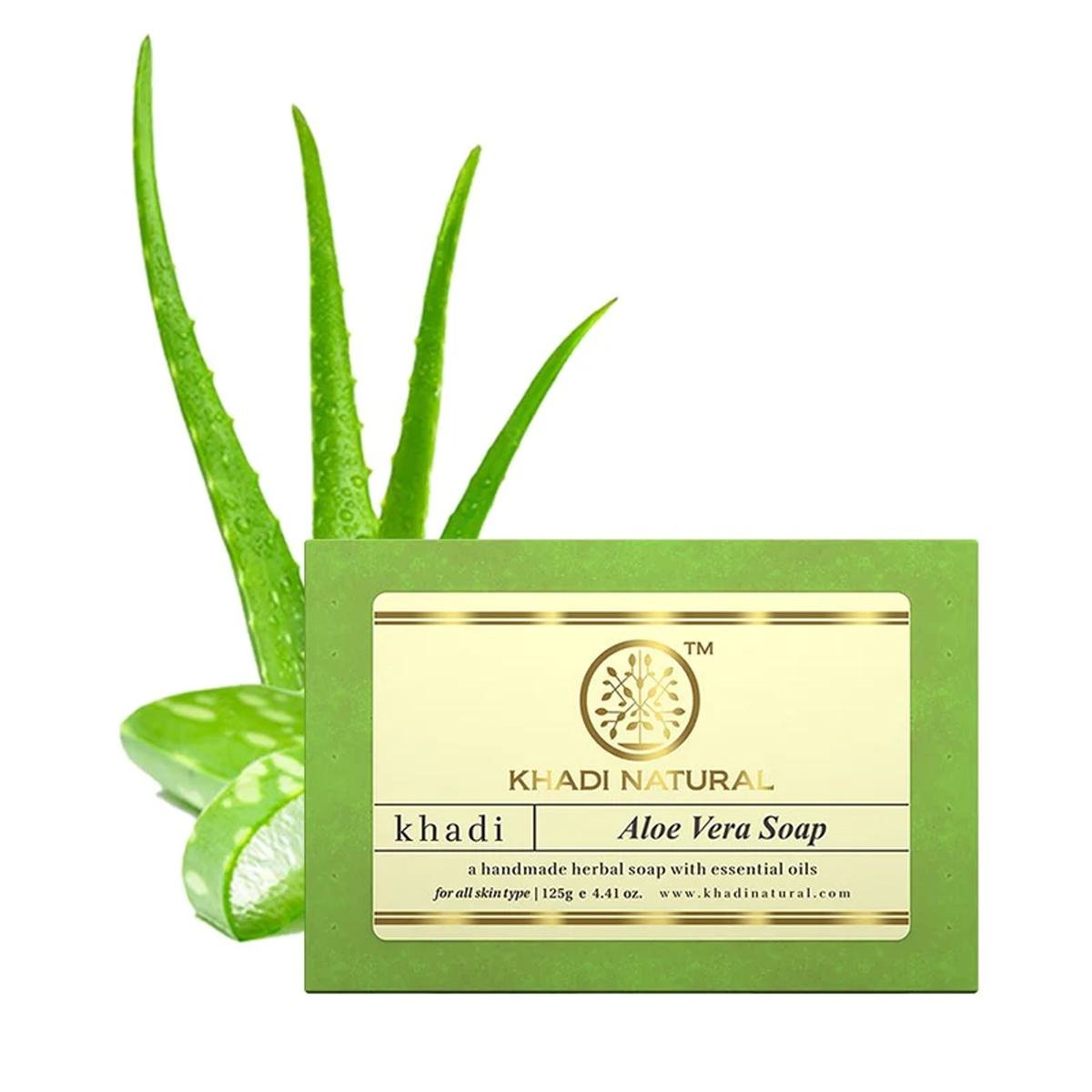 Khadi Aloevera Soap, 125 gm, Pack of 1 Khadi Aloevera Soap, 125 gm, Pack of 1