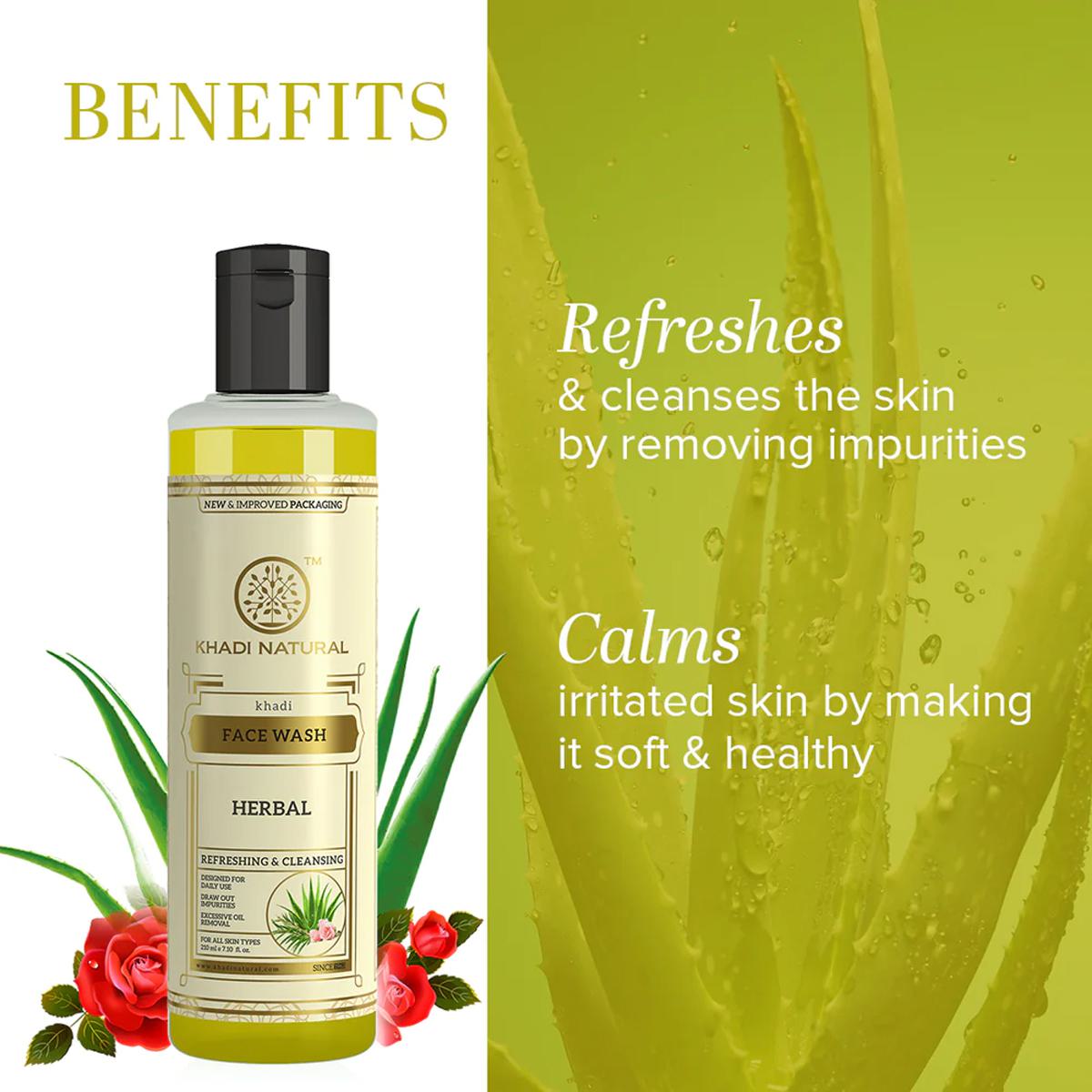 Khadi Herbal Face Wash, 210 ml, Pack of 1 Khadi Herbal Face Wash, 210 ml, Pack of 1