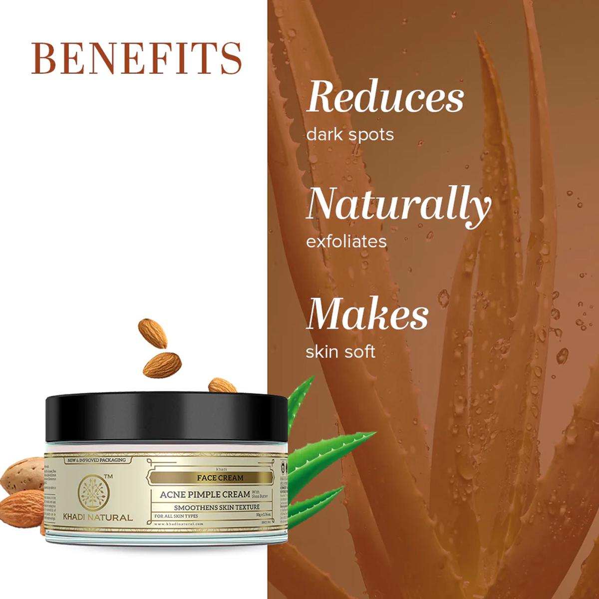 Khadi Natural Acne Pimple Cream, 50 gm, Pack of 1 Khadi Natural Acne Pimple Cream, 50 gm, Pack of 1