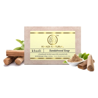 Khadi Natural Sandalwood Soap, 125 gm, Pack of 1