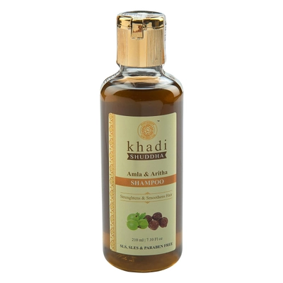 Khadi Shuddha Amla &amp; Aritha Shampoo, 210 ml, Pack of 1