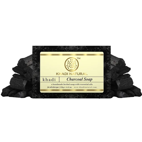 Khadi Natural Charcoal Soap, 125 gm