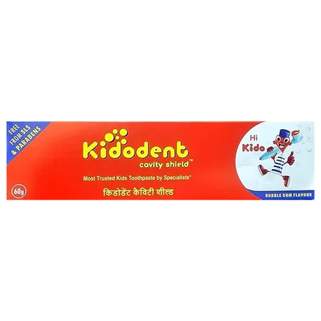 Kidodent Cavity Shield Bubble Gum Flavour Toothpaste 60 gm