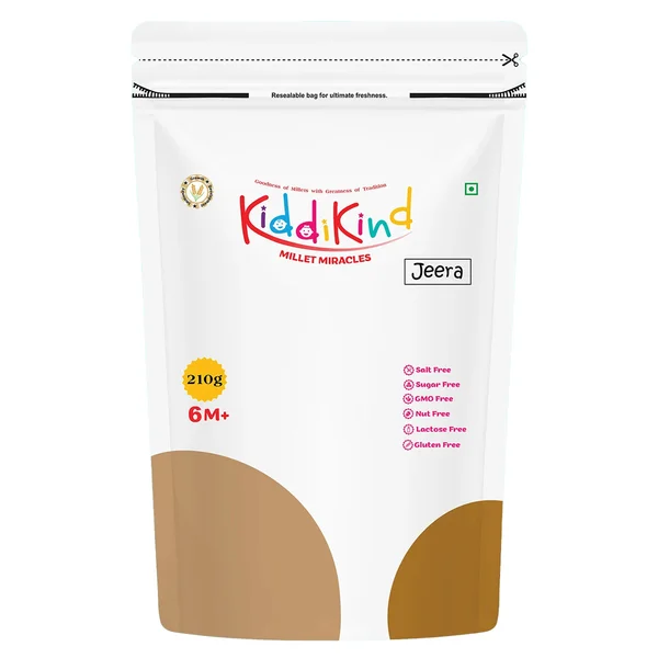 Kiddikind Millet Miracles Jeera for 6M+, 210 gm, Pack of 1