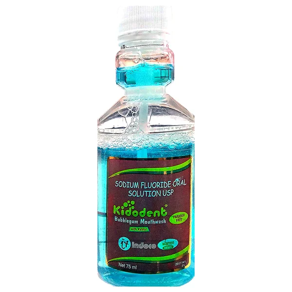 Kidodent Bubblegum Mouth Wash, 75 ml