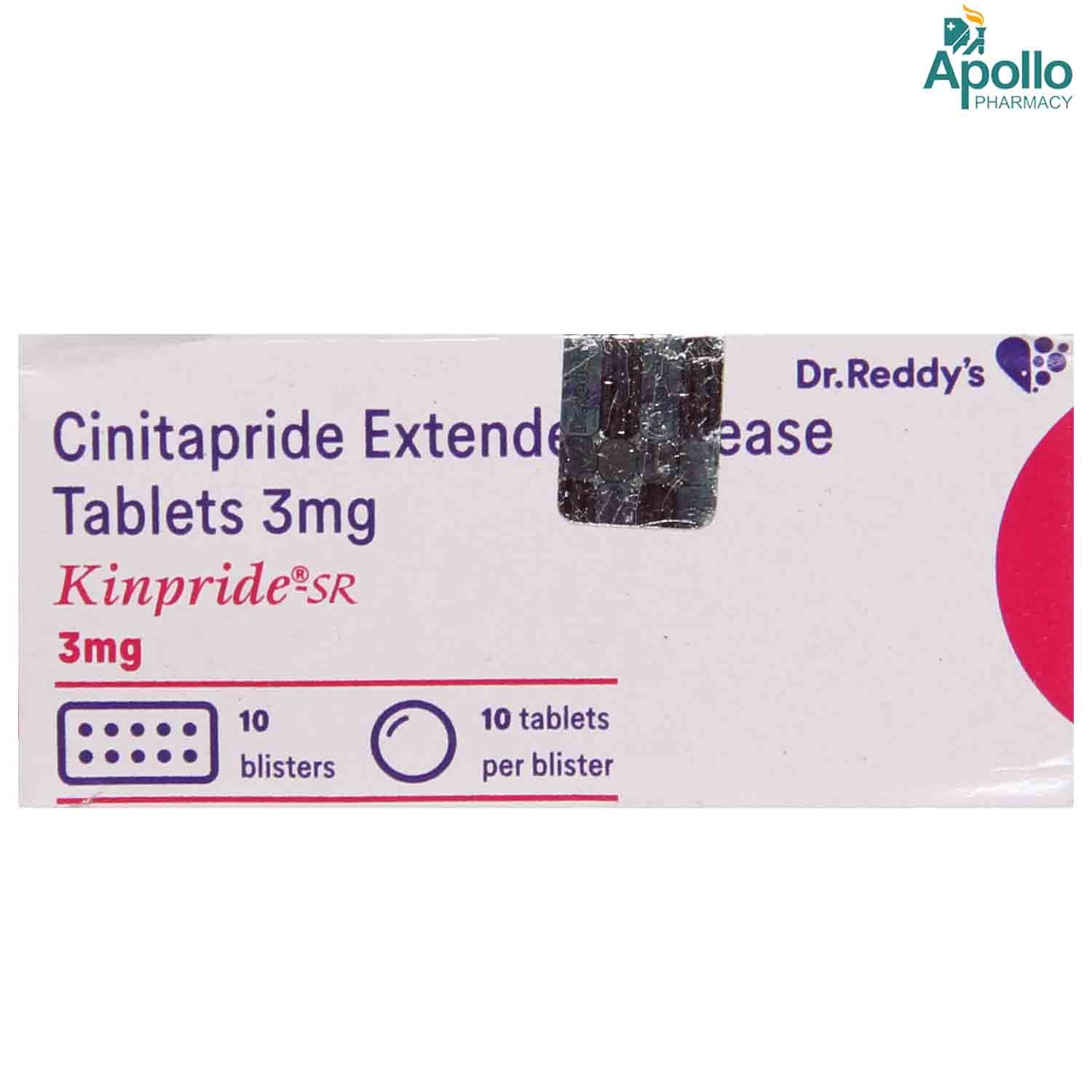 Kinpride SR 3 Tablet 10's, Pack of 10 TABLETS Kinpride SR 3 Tablet 10's, Pack of 10 TABLETS