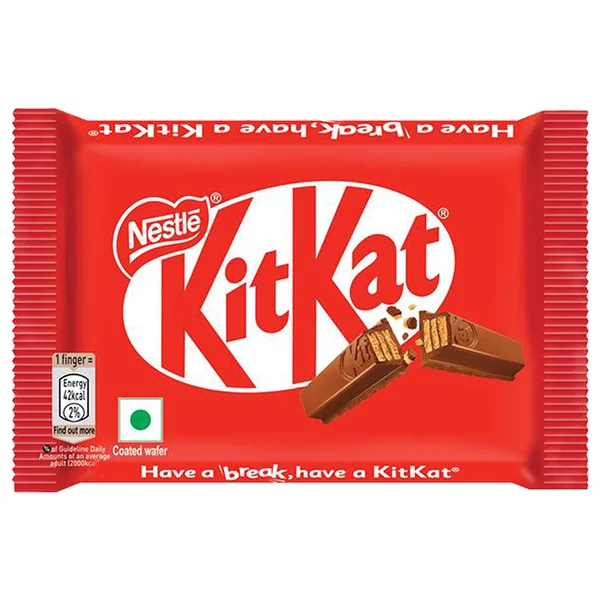 Nestle KitKat 4 Fingers Choco Coated Wafer Bar, 38.5 gm