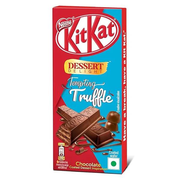 Nestle KitKat Dessert Delight Tempting Truffle Wafer Coated with Milk Chocolate, 50 gm