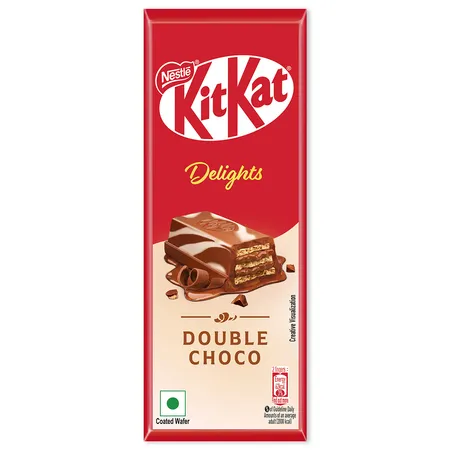 Nestle KitKat Delights Double Choco Coated Wafer, 63 gm
