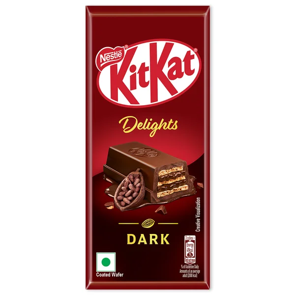Nestle KitKat Delights Dark Coated Wafer, 50 gm