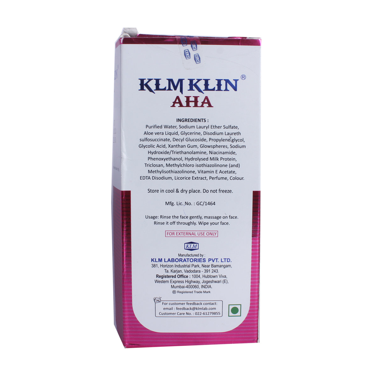 Klmklin AHA Foaming Gel 100 ml, Pack of 1 Klmklin AHA Foaming Gel 100 ml, Pack of 1