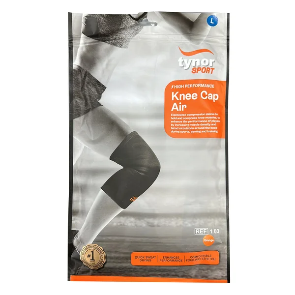 Tynor Knee Cap Air Neo Orange Large, 1 Pair