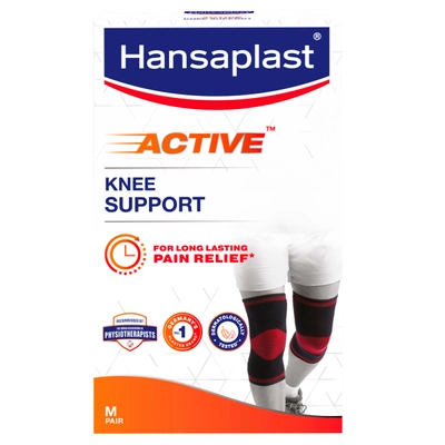 Hansaplast Active Knee Support Medium, 1 Pair, Pack of 1