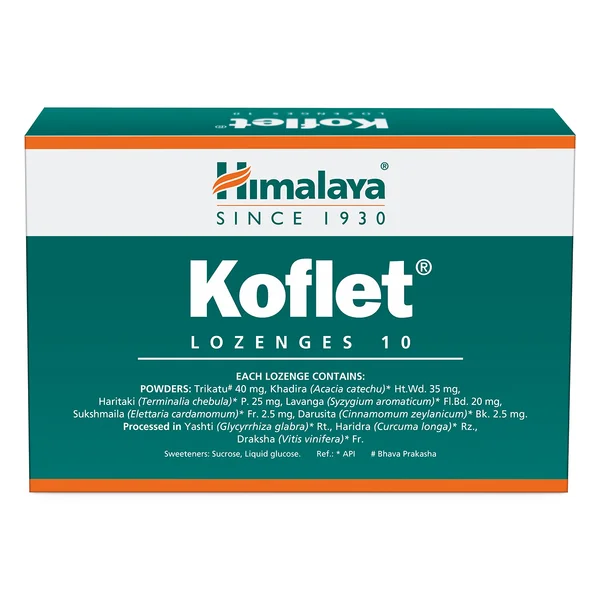 Himalaya Koflet Lozenges, 10 Count, Pack of 1
