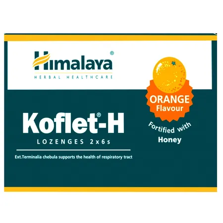 Himalaya Koflet-H Orange Lozenges, 6 Count