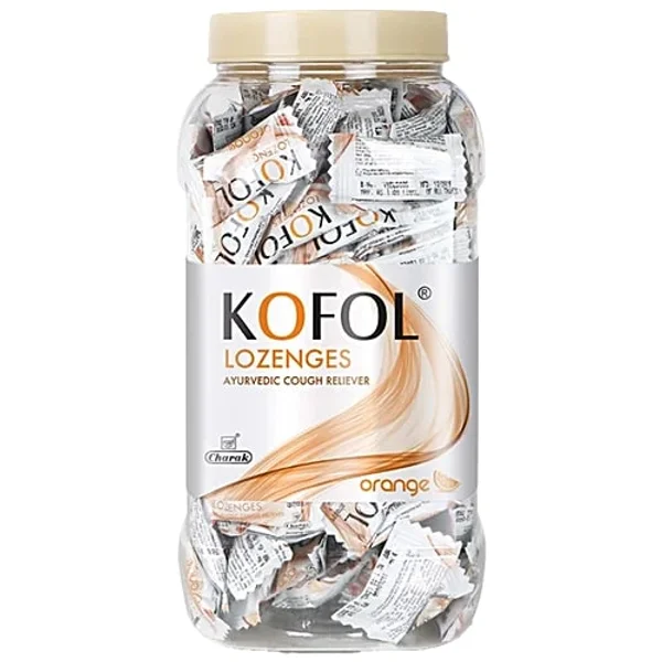 Kofol Orange Flavour Lozenges, 1 Count