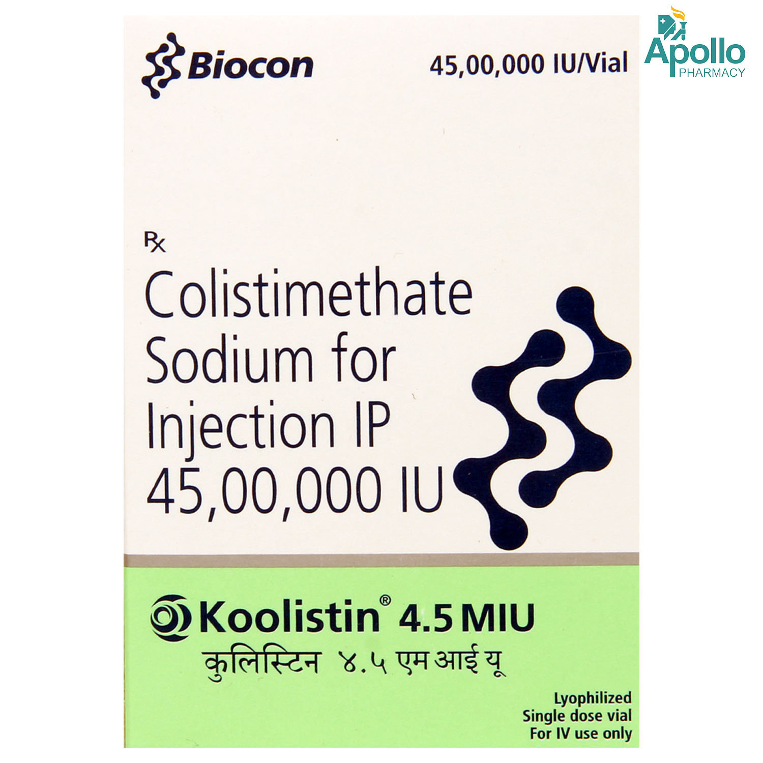 Koolistin 4.5miu Injection, Pack of 1 Injection Koolistin 4.5miu Injection, Pack of 1 Injection