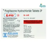 K-Pio 30 Tablet 15's, Pack of 15 TabletS