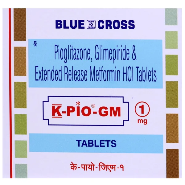 K-Pio-Gm 1 mg Tablet 15's