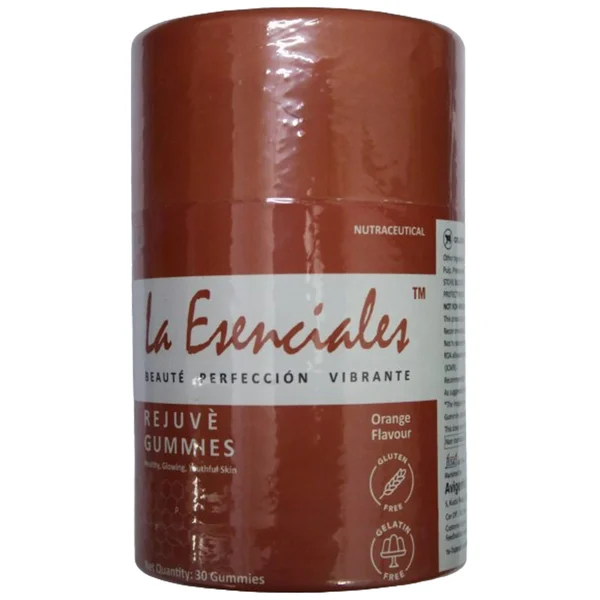 La Esenciales Rejuve Orange Flavour Gummies 30's, Pack of 1