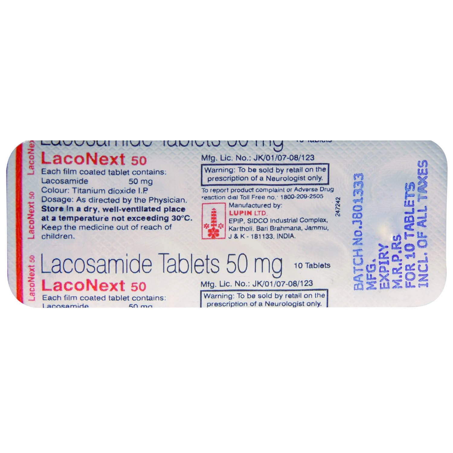 Laconext 50 Tablet 10's, Pack of 10 TABLETS Laconext 50 Tablet 10's, Pack of 10 TABLETS