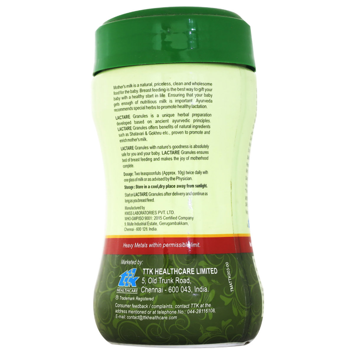 Lactare Granules Cardamom Delight Flavour Lactation Enhancer, 250 gm Jar, Pack of 1 Lactare Granules Cardamom Delight Flavour Lactation Enhancer, 250 gm Jar, Pack of 1