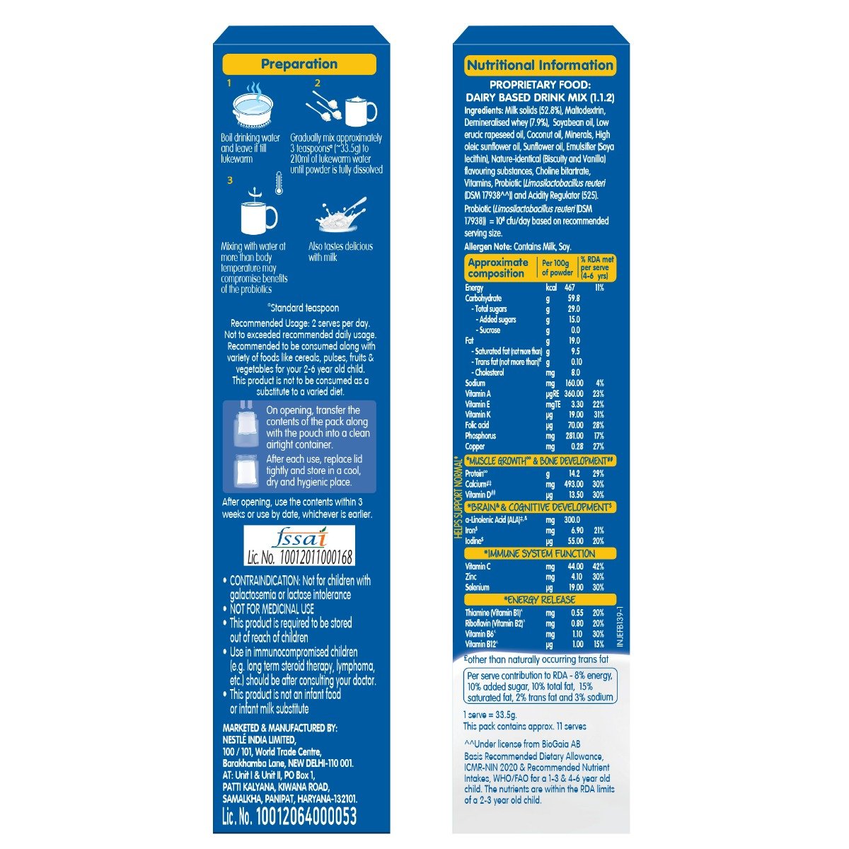 Nestle Lactogrow Biscuity & Vanilla Flavour Powder, 400 gm Refill Pack, Pack of 1 Nestle Lactogrow Biscuity & Vanilla Flavour Powder, 400 gm Refill Pack, Pack of 1