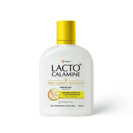 Lacto Calamine Kaolin Clay Sunscreen Lotion SPF 30 PA+++, 120 ml
