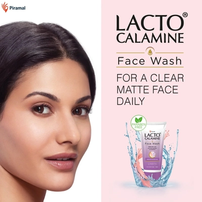 Lacto Calamine Face Wash with Kaolin Clay, Niacinamide &amp; Vitamin E, 100 ml, Pack of 1